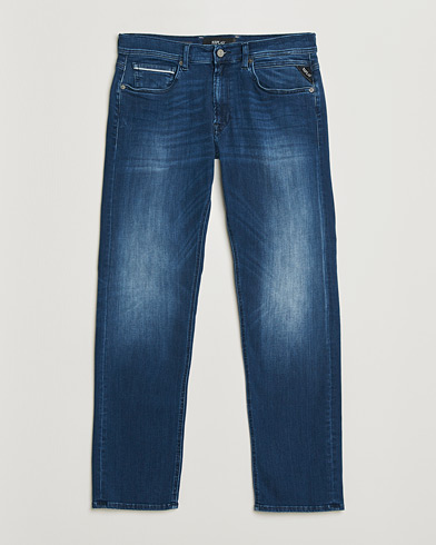 Replay Grover Straight Fit Hyperflex Jeans Dark Blue – Blau