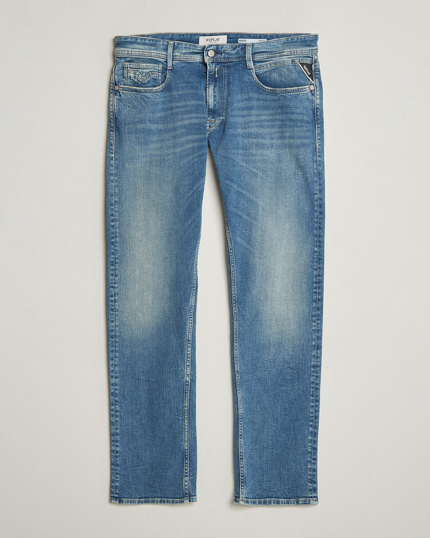 Replay Rocco Comfort Fit Stretch Eco Plus Jeans Medium Blue – Blau