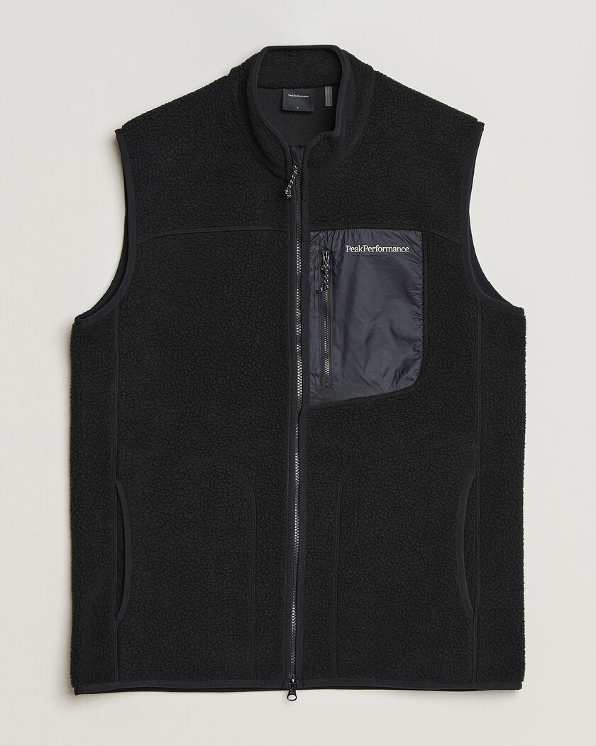 Peak Performance Nature Rush Pile Vest Black – Schwarz
