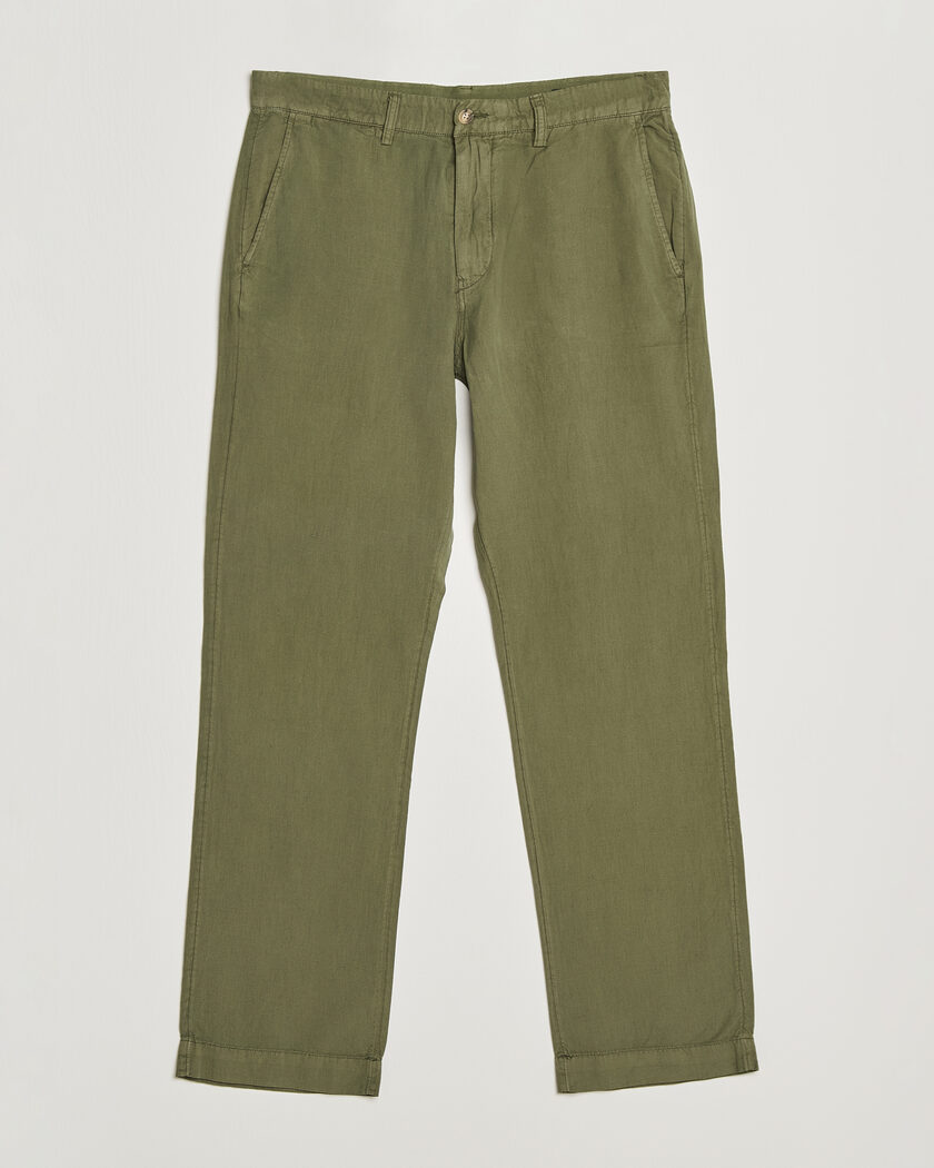 Polo Ralph Lauren Linen Cotton Pants Garden Trail – Grün