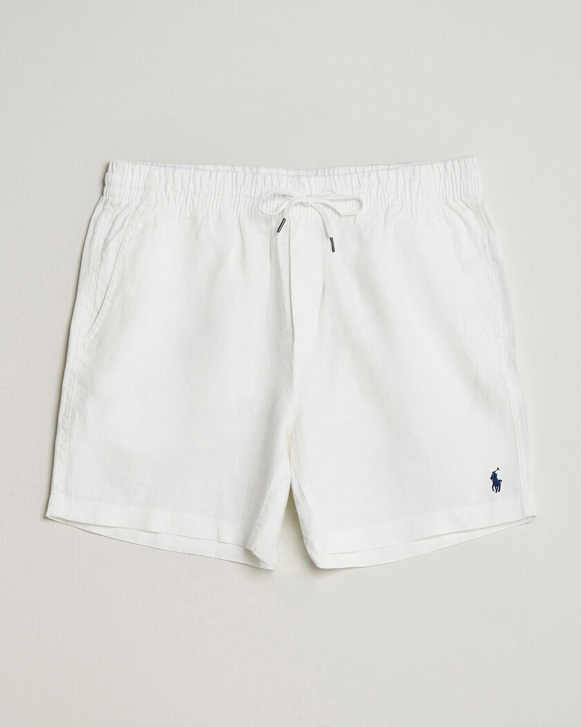Polo Ralph Lauren Dyed Linen Shorts White – Weiß