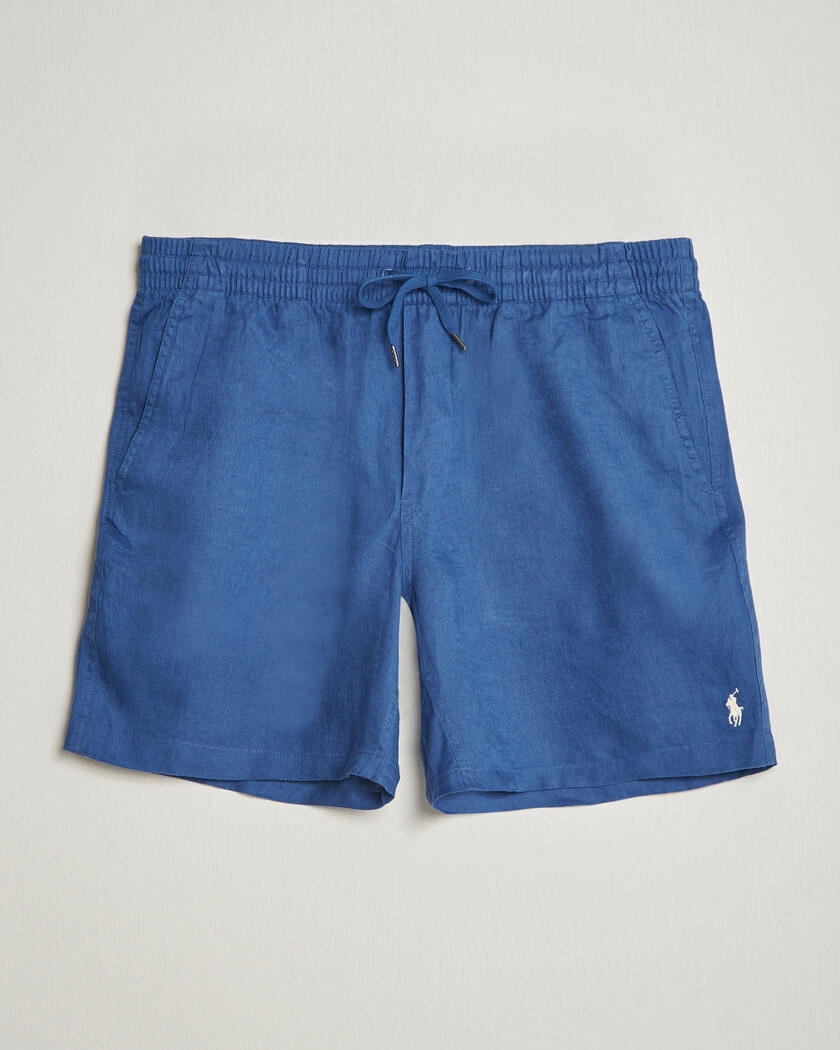 Polo Ralph Lauren Dyed Linen Shorts Dusty Azure – Blau