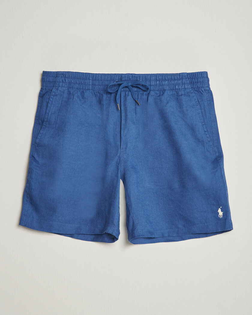 Polo Ralph Lauren Dyed Linen Shorts Dusty Azure – Blau