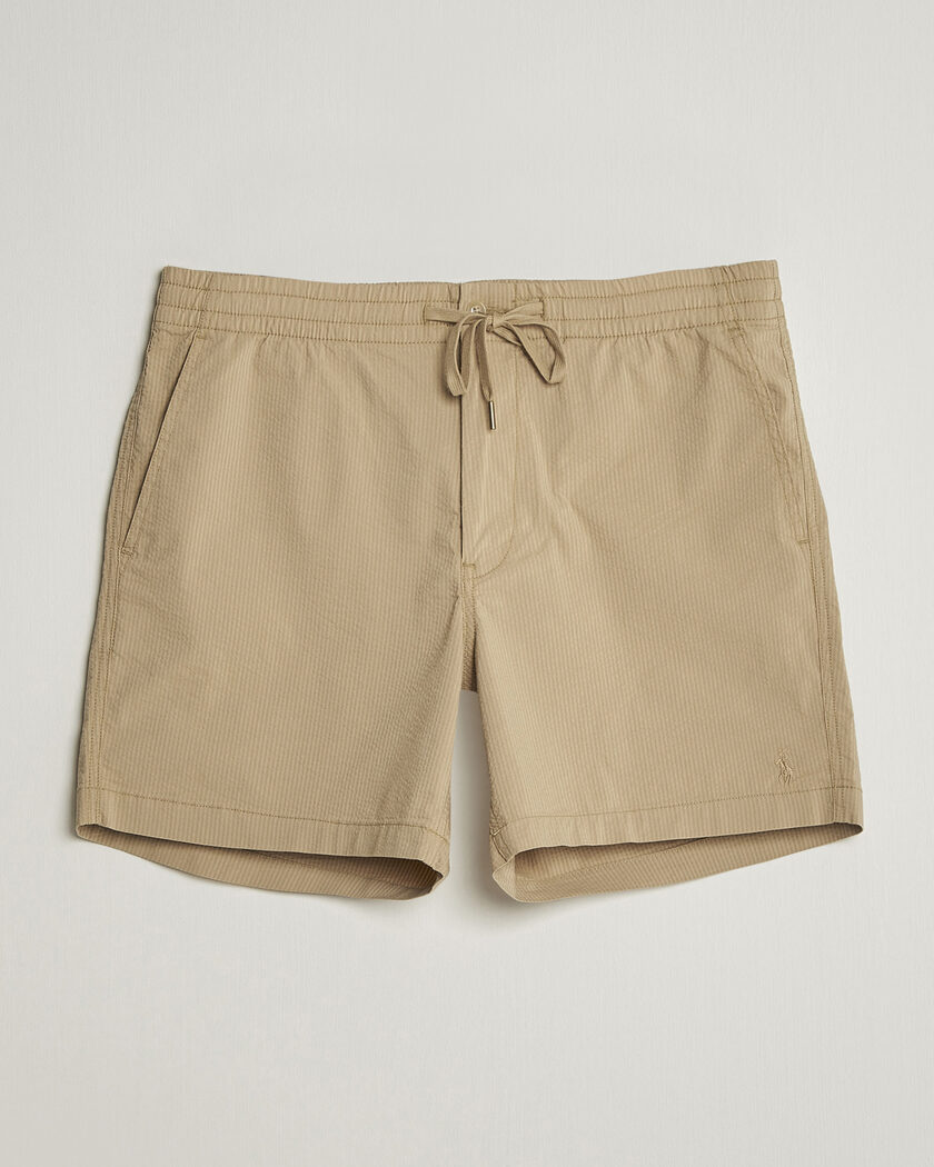 Polo Ralph Lauren Seersucker Shorts Coastal Beige – Beige