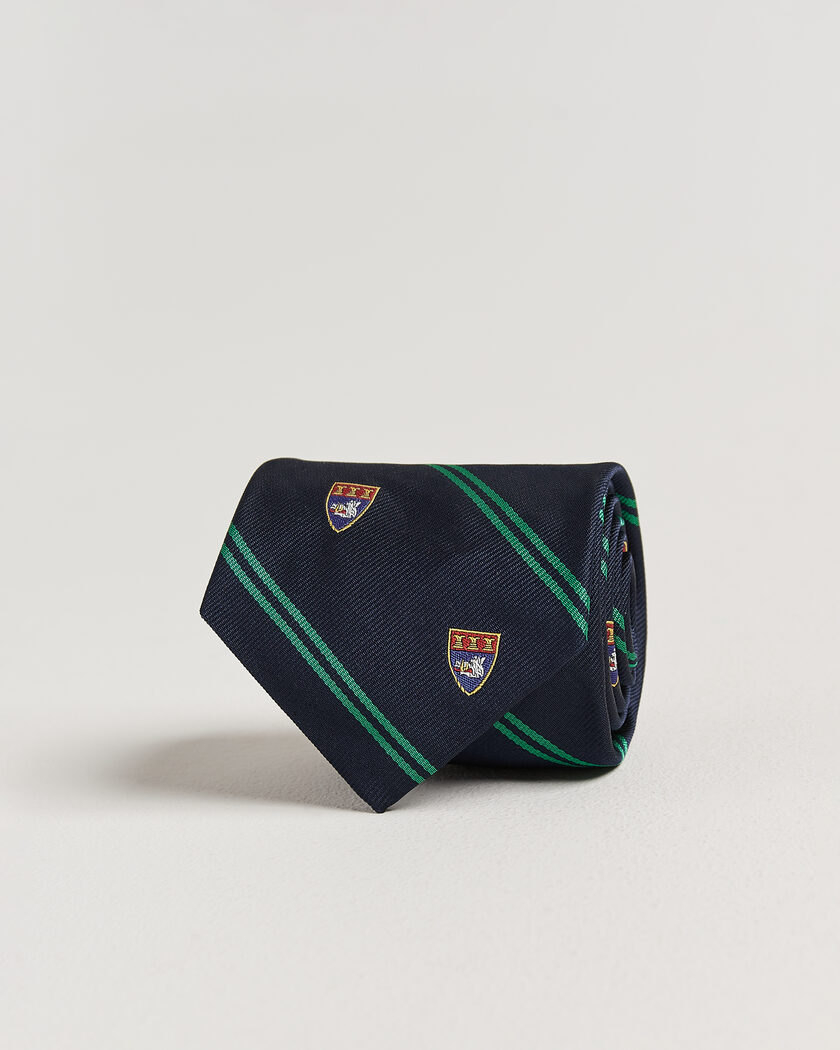 Polo Ralph Lauren Boarshead Club Tie Navy/Green – Blau