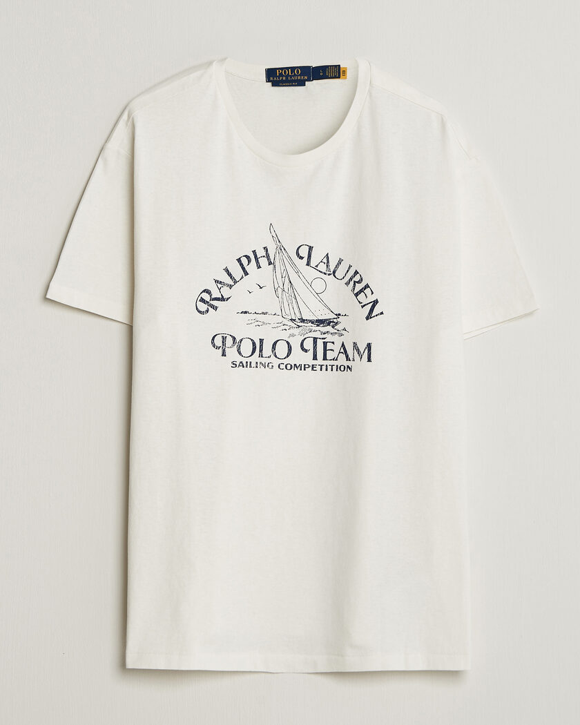  Polo Ralph Lauren Ralph's Beach Club Printed Tee Deckwash White – Weiß
