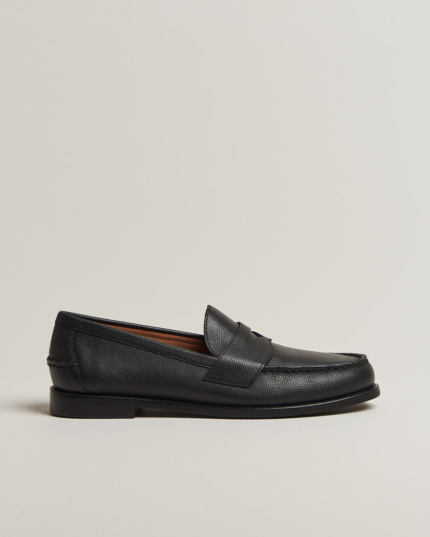 Polo Ralph Lauren Alston Penny Loafer Black Pebble Calf – Schwarz