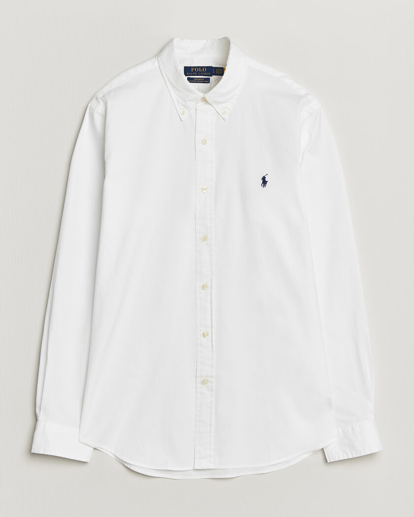 Polo Ralph Lauren Custom Fit Garment Twill Shirt White – Weiß