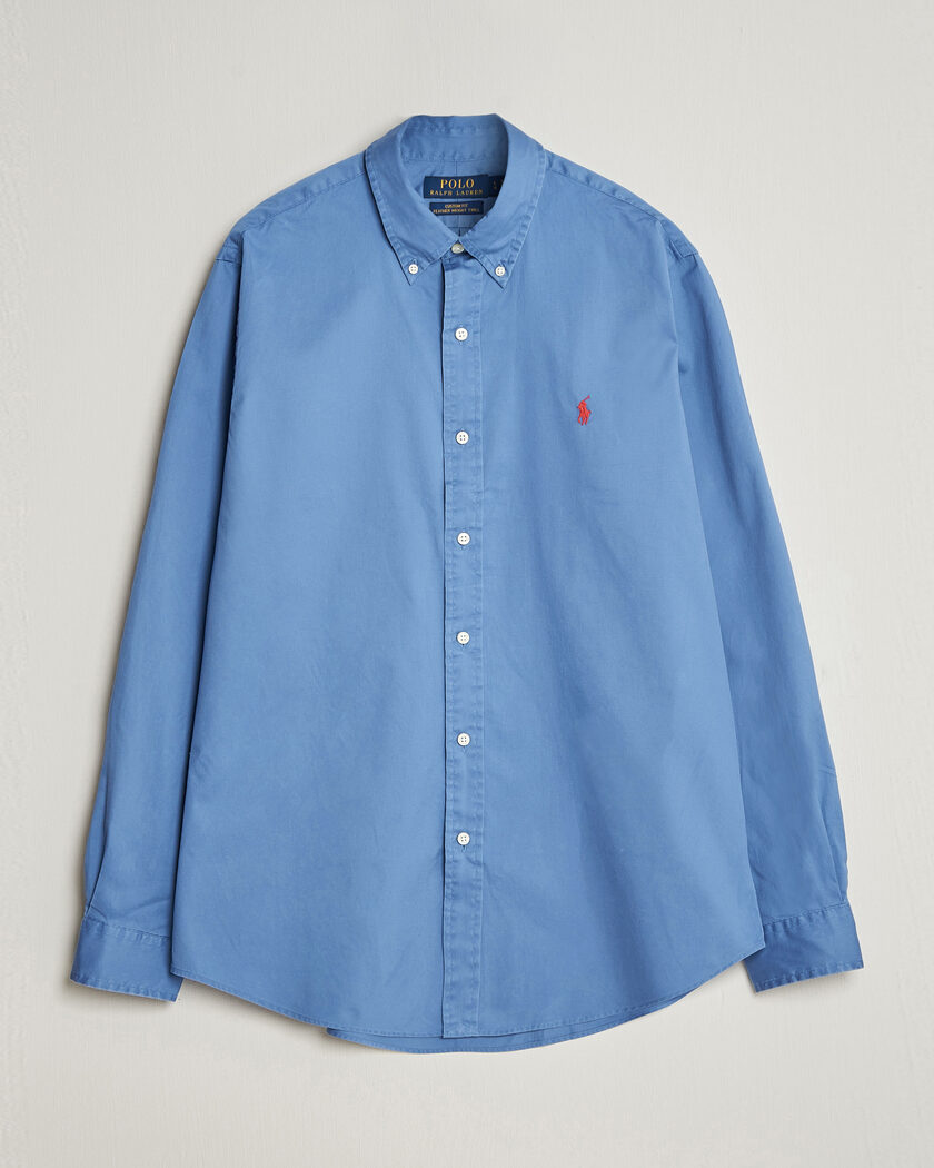 Polo Ralph Lauren Custom Fit Garment Twill Shirt Nimes Blue – Blau