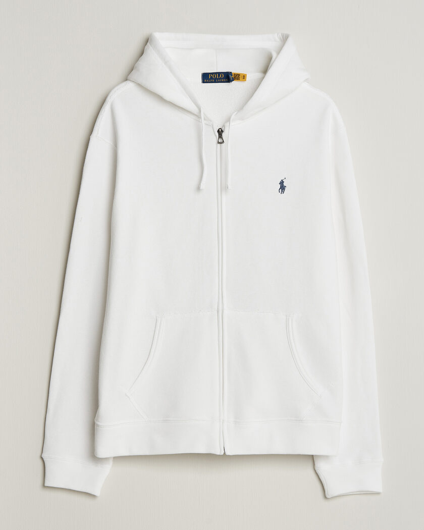 Polo Ralph Lauren Island Terry Full Zip Hoodie White – Weiß