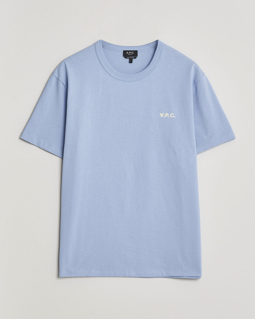 A.P.C. Boxy Fit Petit VPC T-Shirt Light Blue – Blau