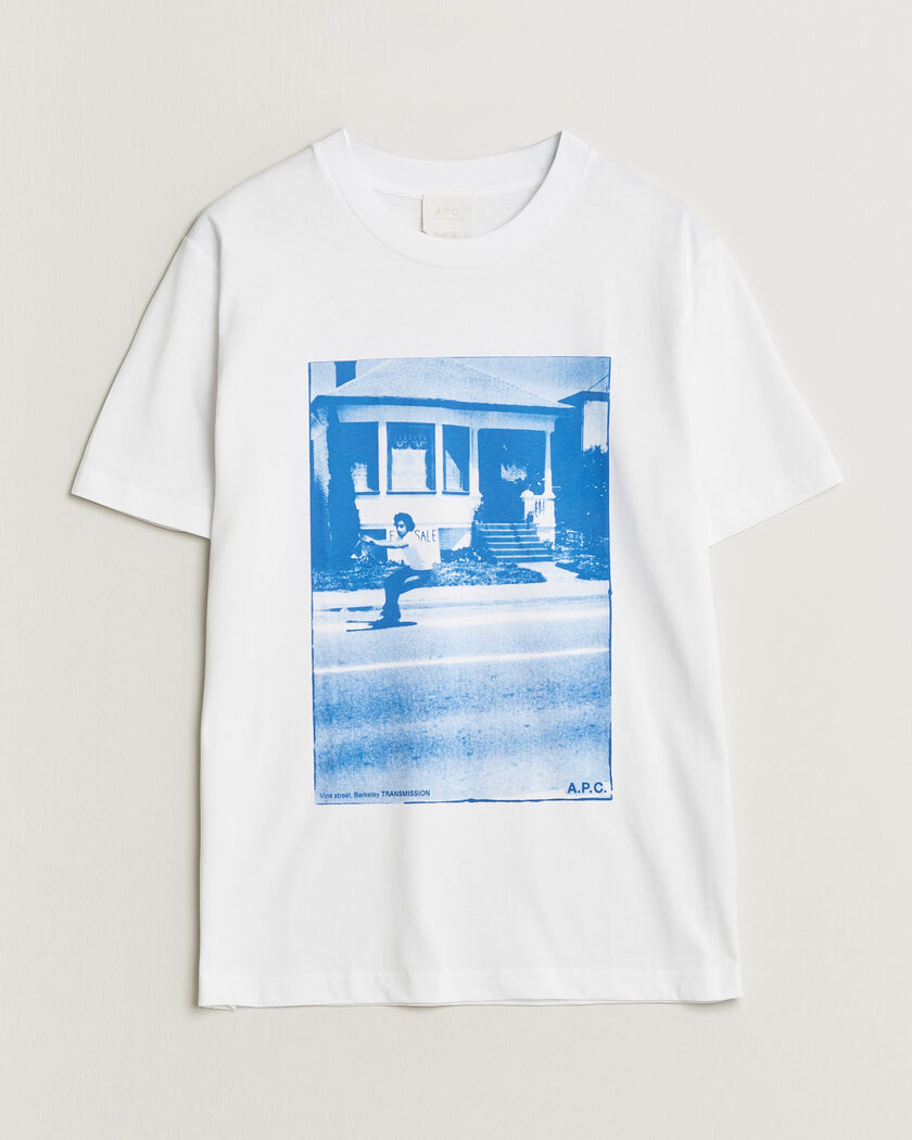 A.P.C. Cali Printed T-Shirt Blue – Blau