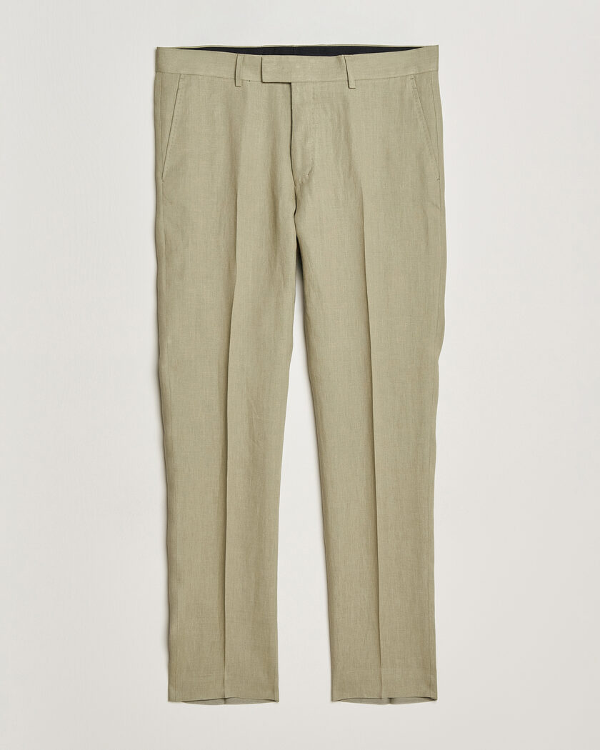 Tiger of Sweden Tenuta Linen Suit Trousers Mole – Grün