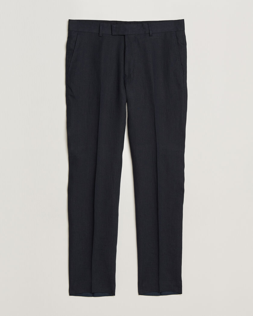 Tiger of Sweden Tenuta Linen Suit Trousers Midnight Blue – Blau