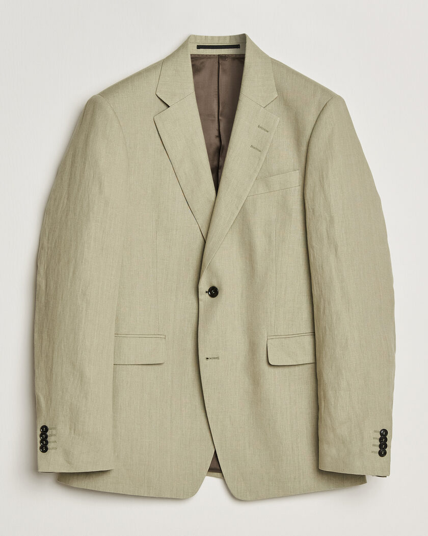 Tiger of Sweden Justin Linen Suit Blazer Mole – Grün