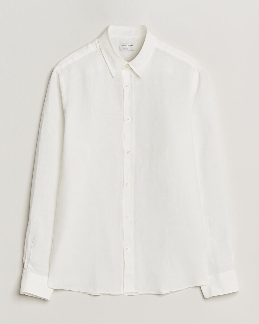 Tiger of Sweden Spenser Linen Shirt Off White – Weiß