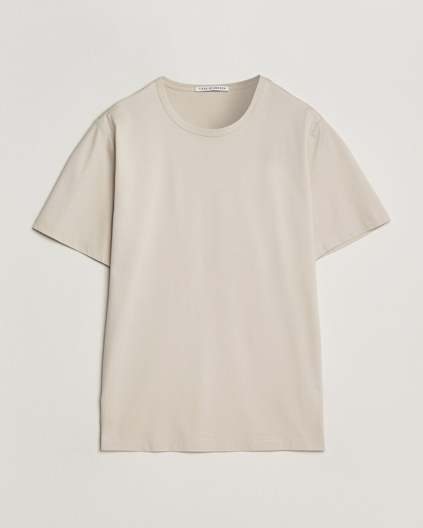 Tiger of Sweden Olaf Mercerized Cotton T-Shirt Seline Grey – Grau