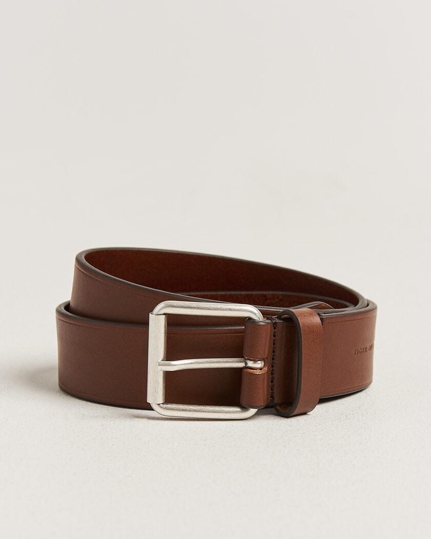 Tiger of Sweden Labori Leather Belt Dark Brown – Braun