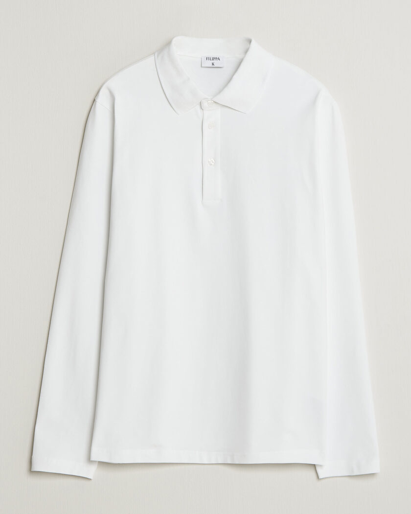 Filippa K Luke Stretch Polo Shirt White – Weiß