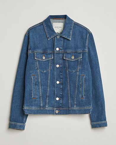 Jacob Cohën Denim Trucker Jacket Mid Blue – Blau