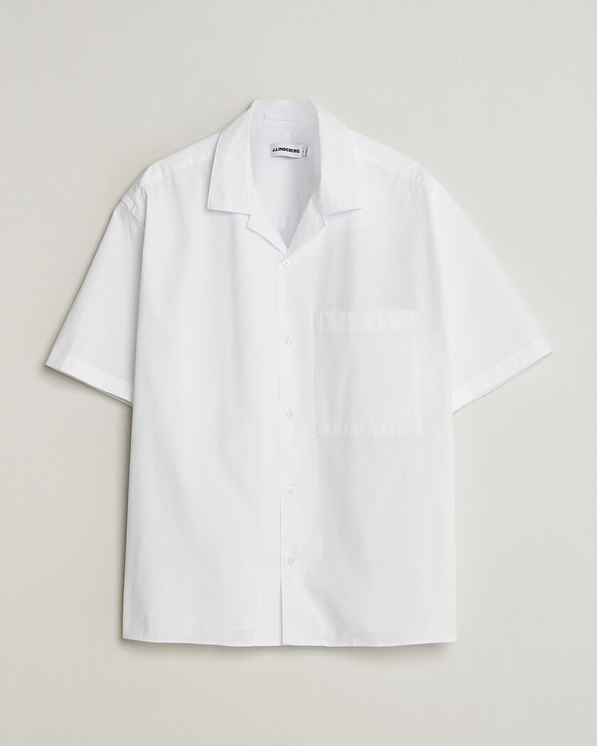 J.Lindeberg Ellis Cotton Resort Shirt White – Weiß