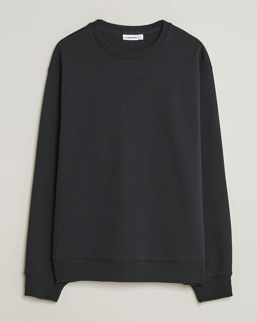 J.Lindeberg Club Crew Neck Black – Schwarz