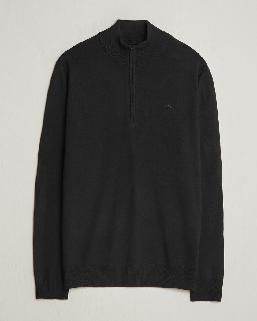 J.Lindeberg Kiyan Merino Half Zip Black – Schwarz