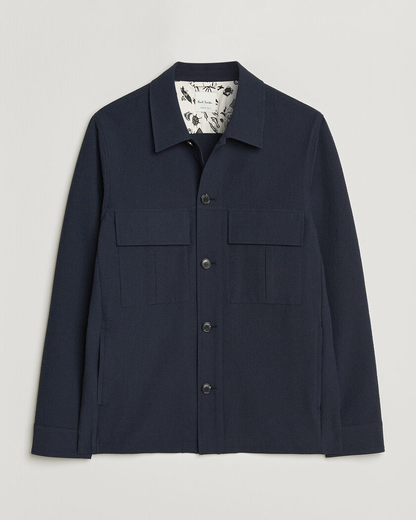 Paul Smith Cotton Overshirt Navy – Blau