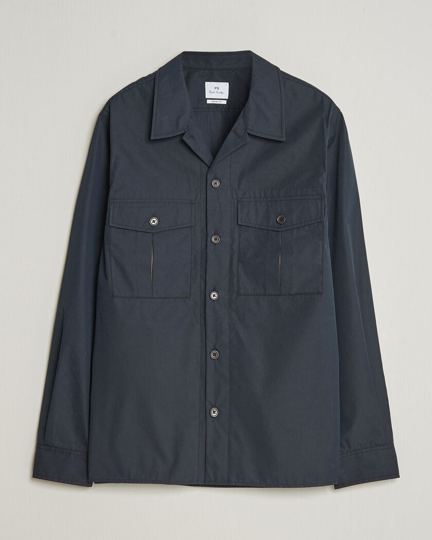PS Paul Smith Casual Cotton Overshirt Navy – Blau