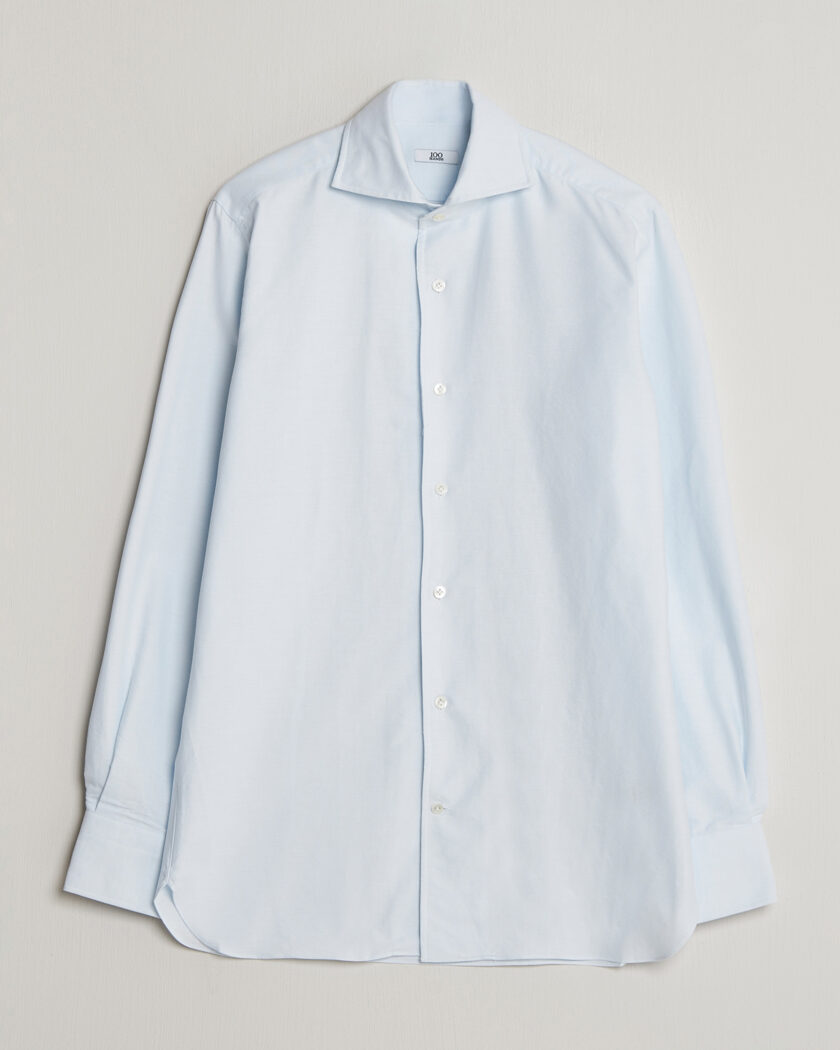 100Hands Washed Oxford Shirt Light Blue – Blau
