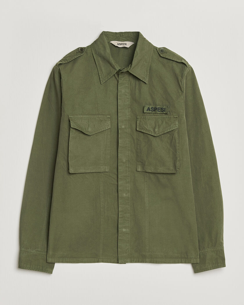 Aspesi Cotton Field Shirt Olive – Grün