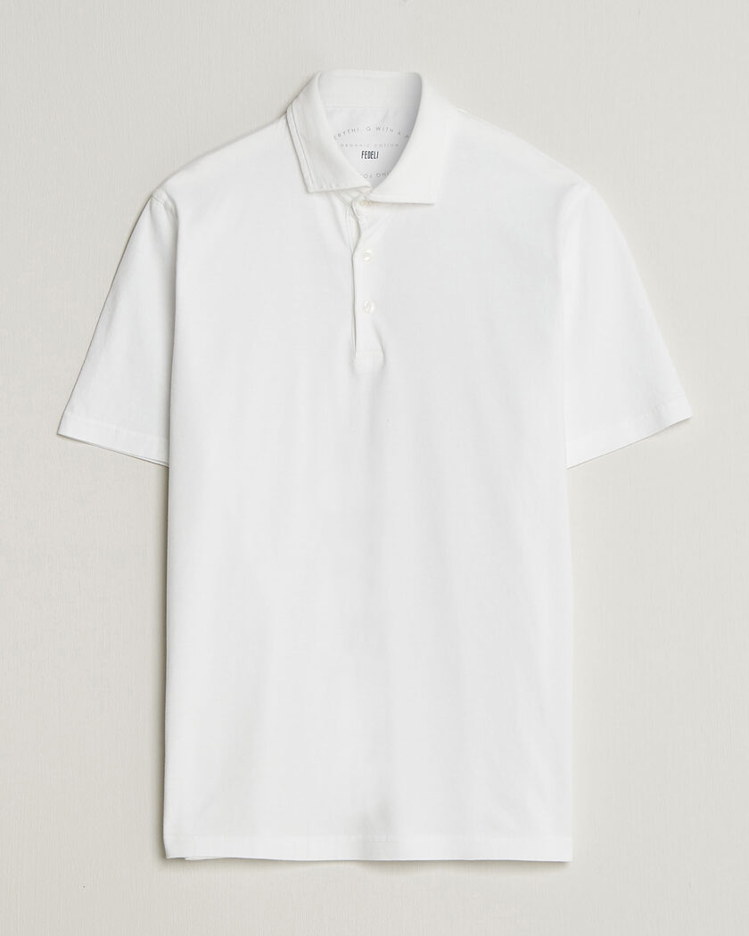 Fedeli Zero Organic Cotton Polo White – Weiß