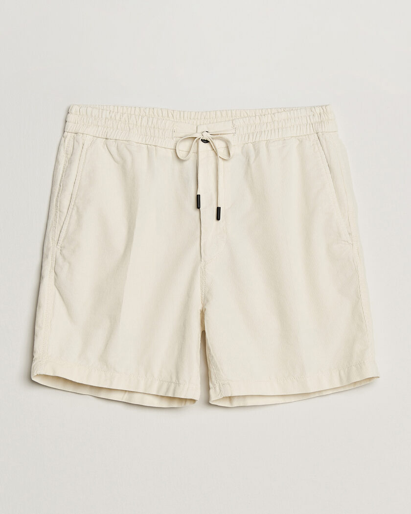 Incotex Baby Corduroy Drawstring Shorts Off White – Weiß