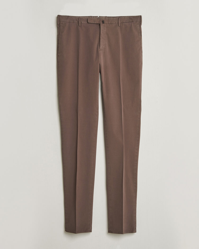Incotex Slim Fit Comfort Chinos Dark Brown – Braun