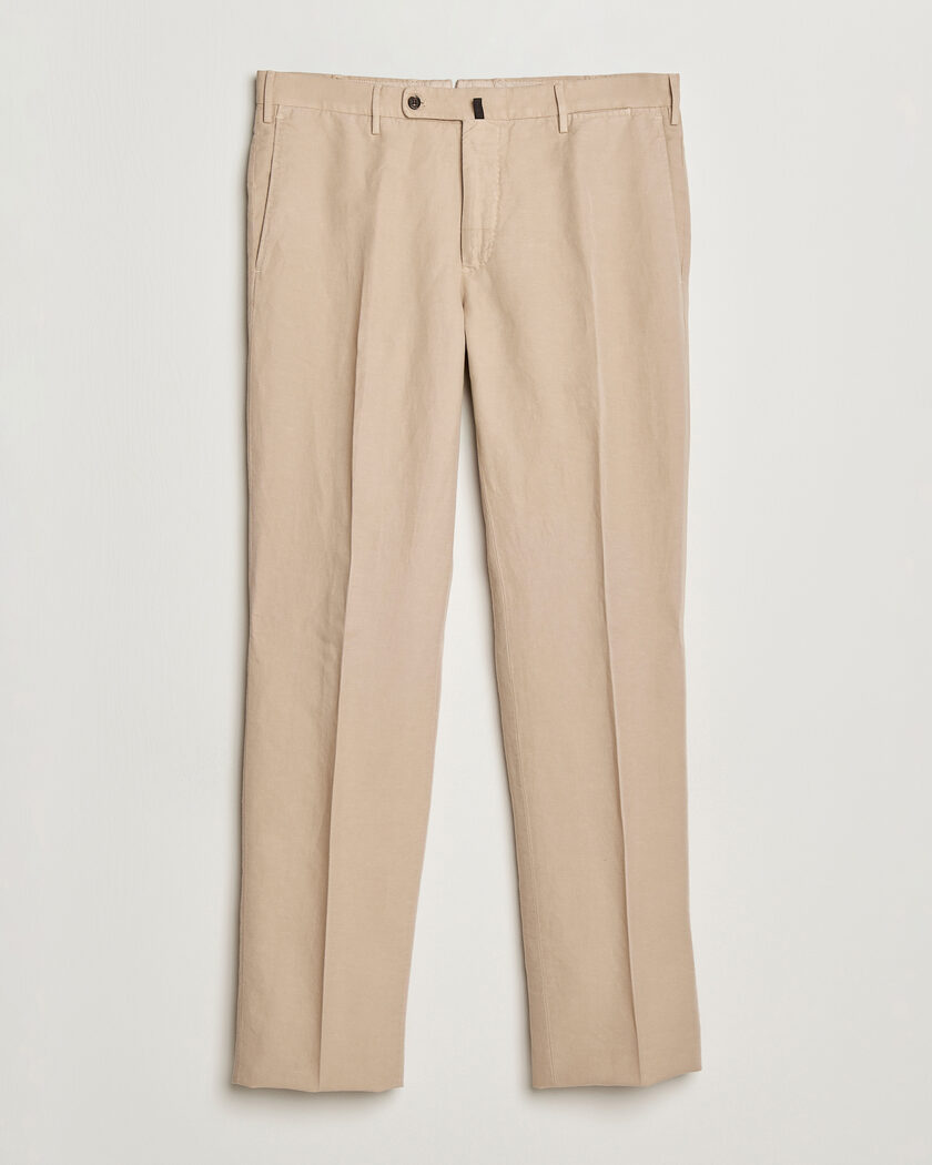 Incotex Regular Fit Chinolino Trousers Beige – Beige