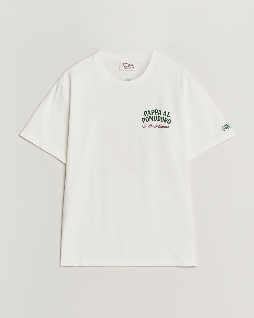 MC2 Saint Barth Back Printed Cotton T-Shirt Pappa Pomodoro – Weiß
