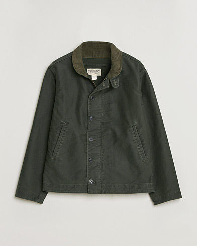 RRL Bower Deck Jacket Vintage Black – Grün
