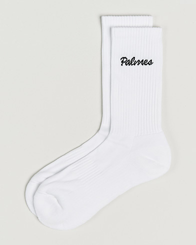 Palmes 2-Pack Stitch Socks White – Weiß