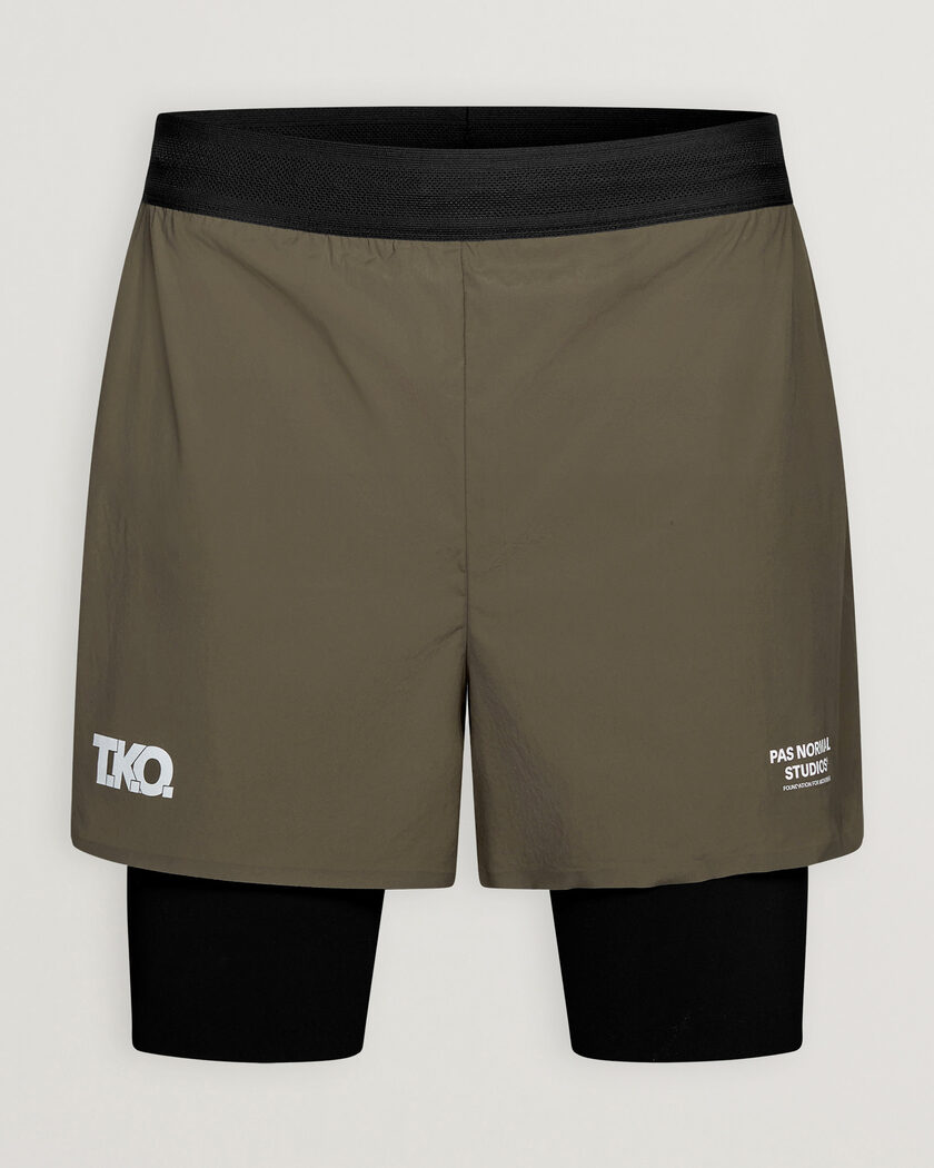 Pas Normal Studios TKO Balance 2-in-1 Shorts Dark Stone – Braun