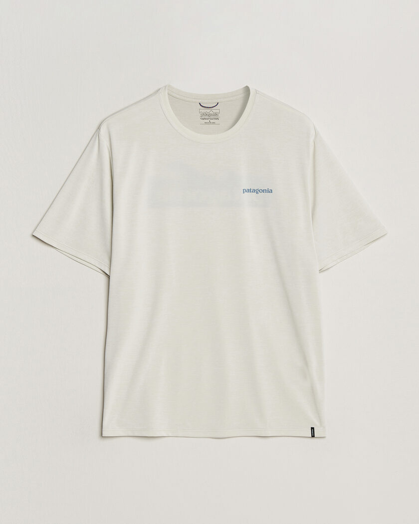 Patagonia Cap Cool Daily Logo T-Shirt Dyno White – Weiß