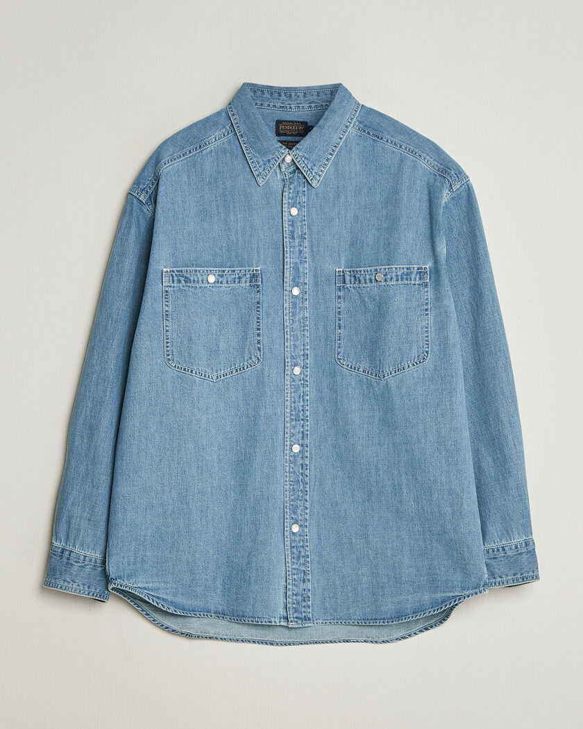 Pendleton Western Workshirt Stone Wash – Blau