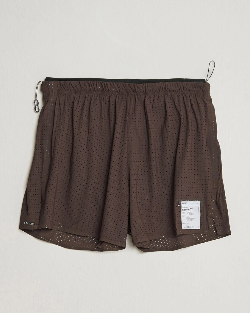 Satisfy Space-O 5 Inch Shorts Deep Mahogany – Braun