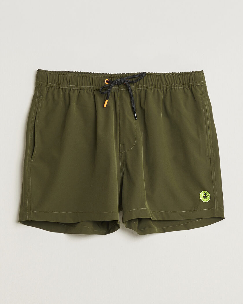 Save The Duck Plain Drawstring Swimshorts Snake Green – Grün