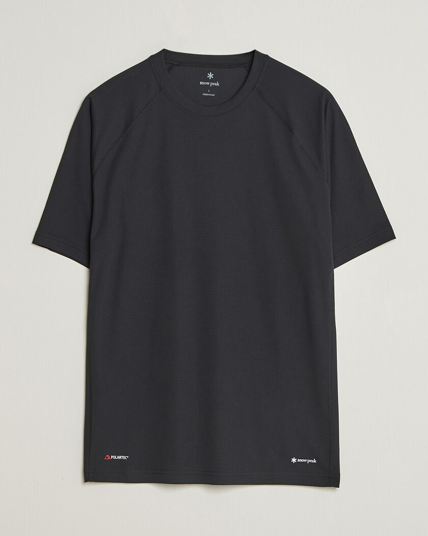 Snow Peak Polartec Power Dry T-Shirt Black – Schwarz