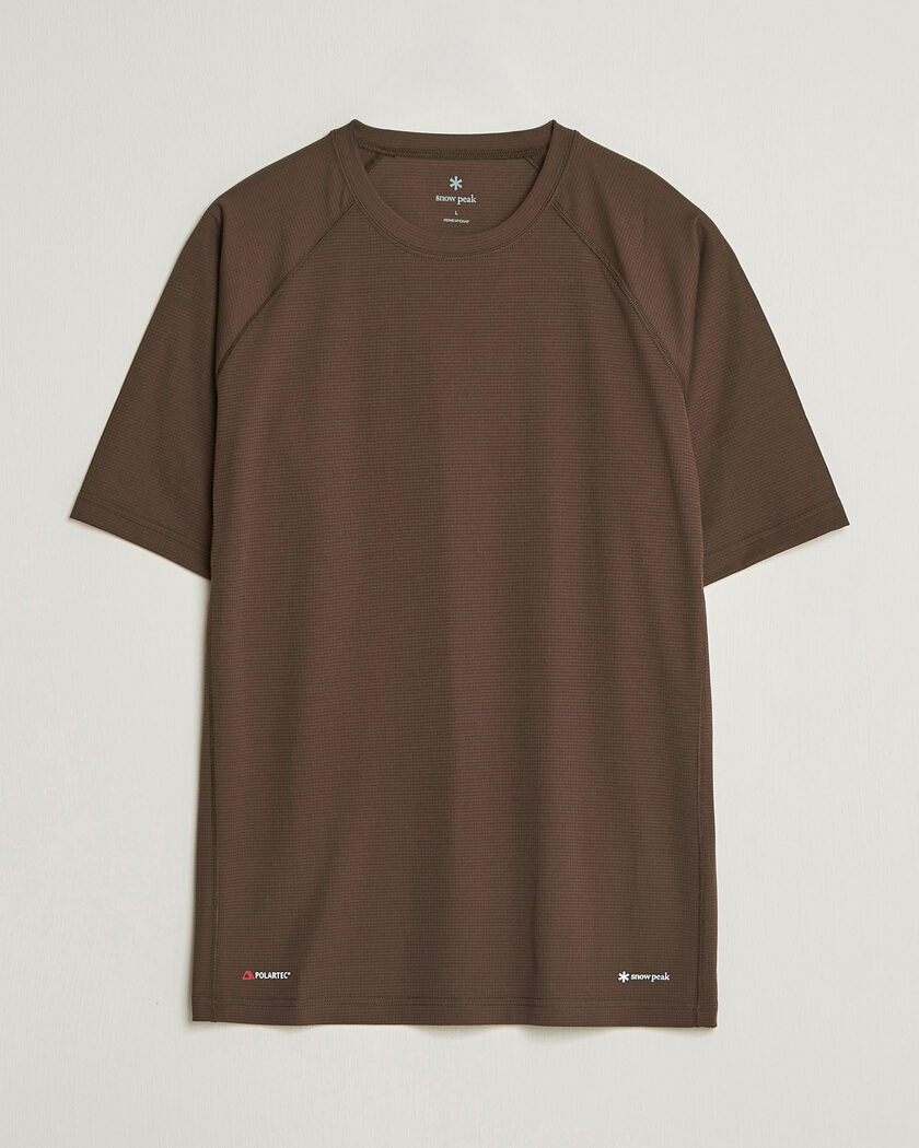 Snow Peak Polartec Power Dry T-Shirt Brown – Braun