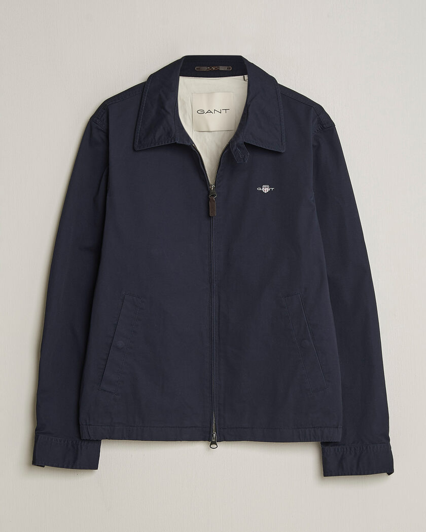 GANT Cotton Windcheater Jacket Evening Blue – Blau