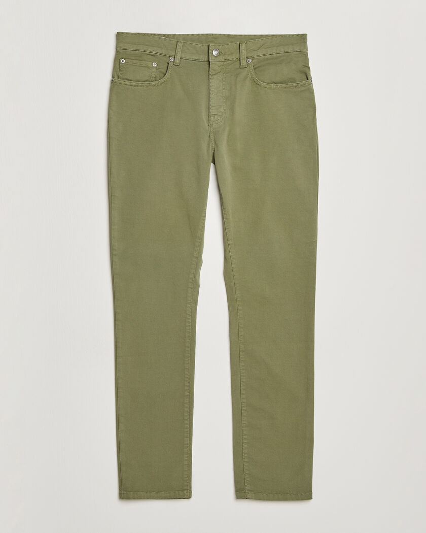 GANT Slim Fit Desert 5-Pocket Pants Dry Herb Green – Grün