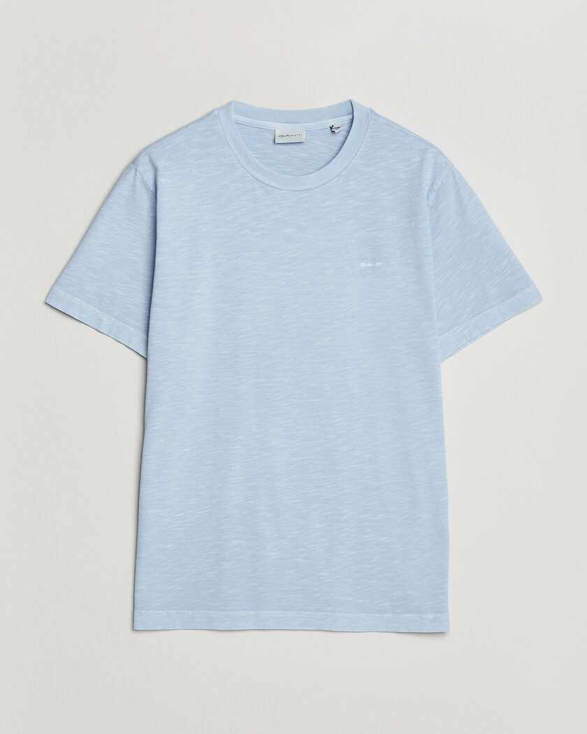 GANT Washed Slub T-Shirt Fresh Blue – Blau