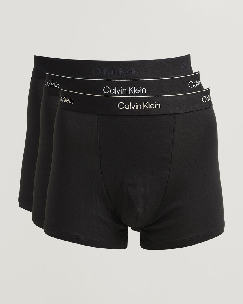Calvin Klein 3-Pack Icon Cotton Stretch Relaxed Trunk Black – Schwarz
