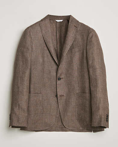 Boglioli K Jacket Prince Of Wales Blazer Dark Brown – Braun